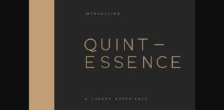 Quintessence Font Poster 1