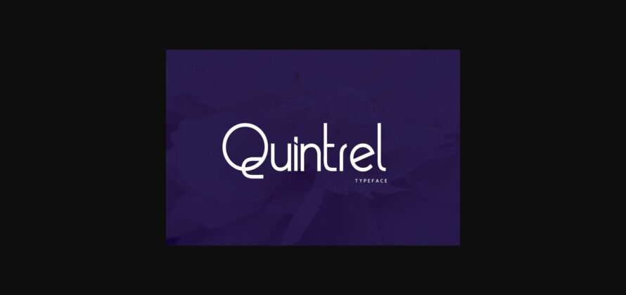 Quintrel Font Poster 1