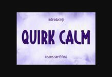 Quirk Calm Font Poster 1