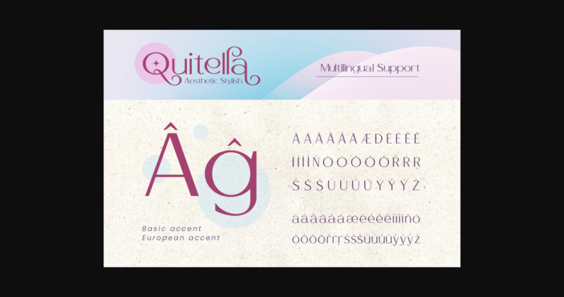 Quitella Font Poster 11