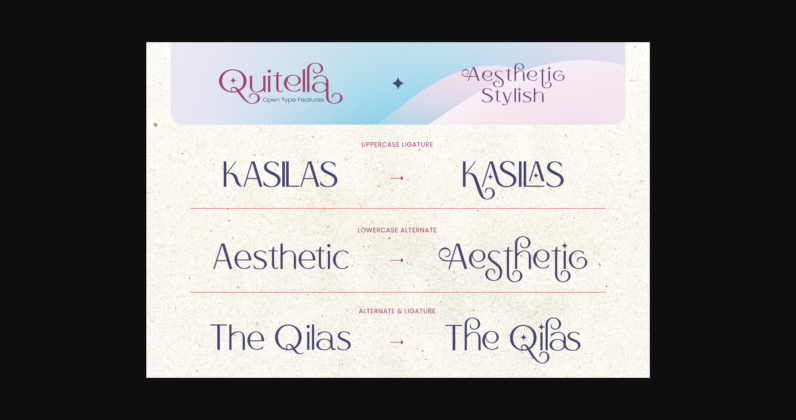 Quitella Font Poster 6