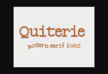 Quiterie Font Poster 1