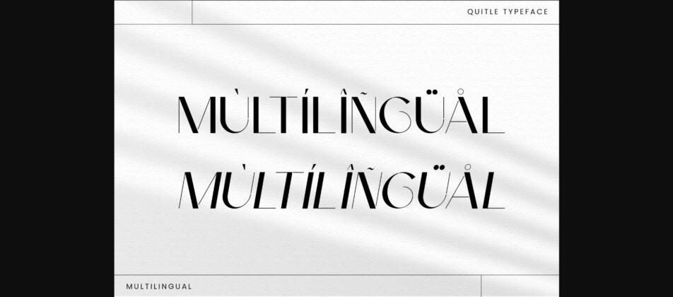Quitle Font Poster 10