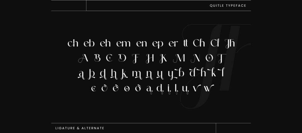 Quitle Font Poster 11
