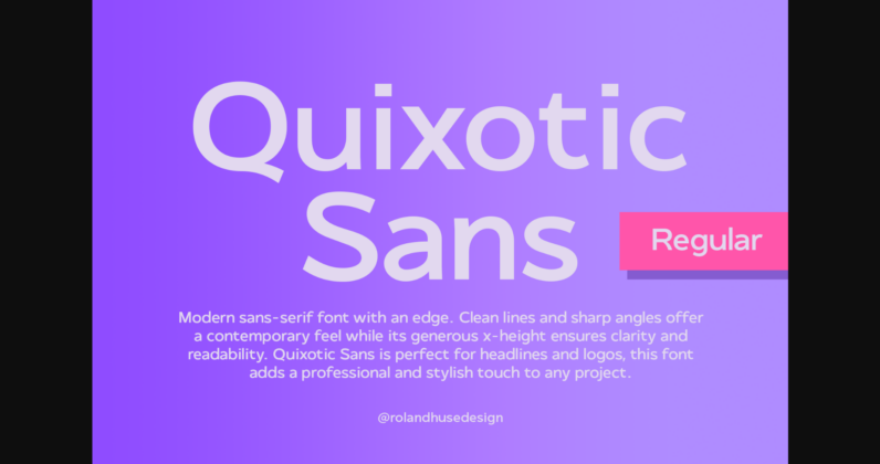 Quixotic Font Poster 3