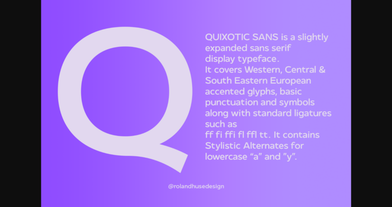 Quixotic Font Poster 7