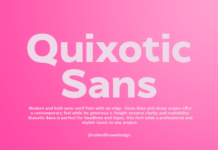 Quixotic Sans Font Poster 1