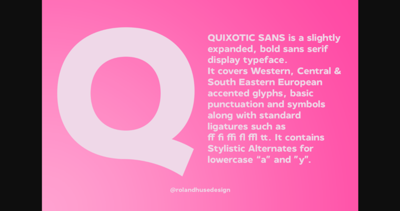 Quixotic Sans Font Poster 5