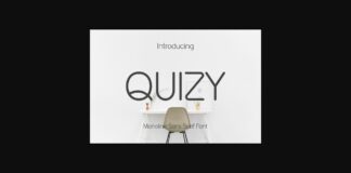 Quizy Font Poster 1