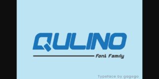 Qulino Font Poster 1