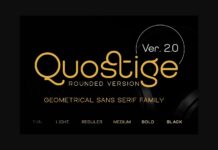 Quostige Font Poster 1