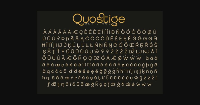 Quostige Font Poster 7