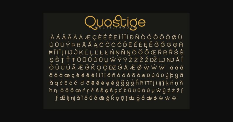 Quostige Font Poster 7