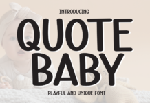 Quote Baby Font Poster 1