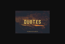 Quotes Font Poster 1