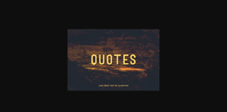Quotes Font Poster 1