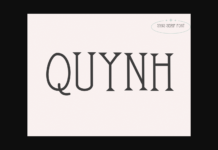 Quynh Font Poster 1