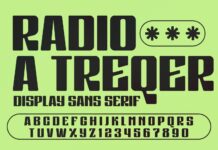Radio a Treqer Font Poster 1