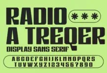 Radio a Treqer Font Radio a Treqer Font Poster 1