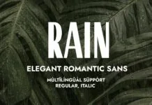 Rain Font Rain Font Poster 1