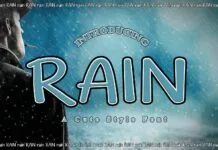 Rain Font Rain Font Poster 1