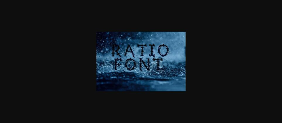 Ratio Font Poster 3