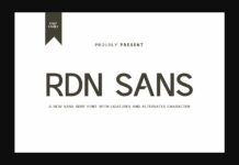 Rdn Sans Font Poster 1