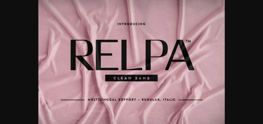 Relpa Font Poster 3