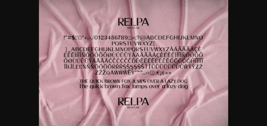 Relpa Font Poster 8