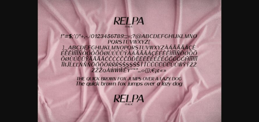 Relpa Font Poster 9