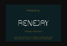 Renejay Font Poster 1