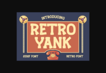 Retro Yank Font Poster 1