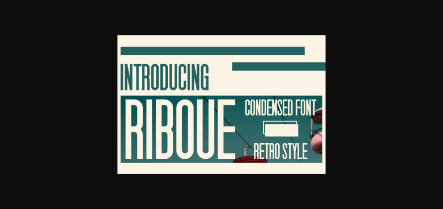 Riboue Font Poster 3