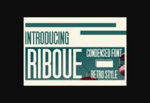 Riboue Font Poster 1