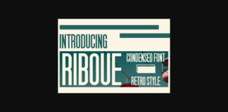 Riboue Font Poster 1