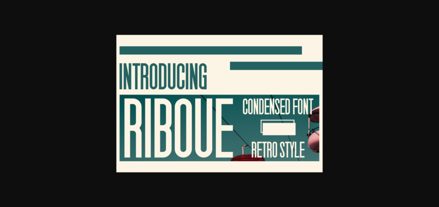 Riboue Font Poster 1