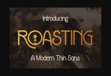 Roasting Font Poster 1