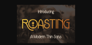 Roasting Font Poster 1