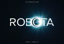 Robota Font Poster 1