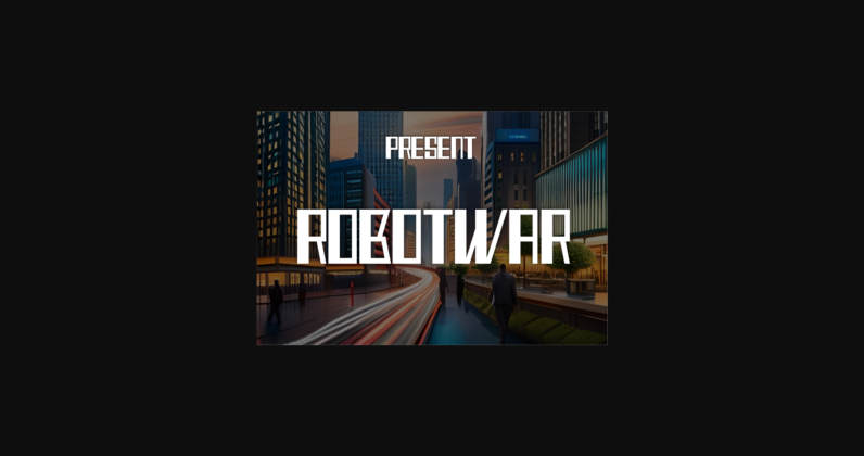 Robotwar Font Poster 3