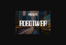 Robotwar Font Poster 1