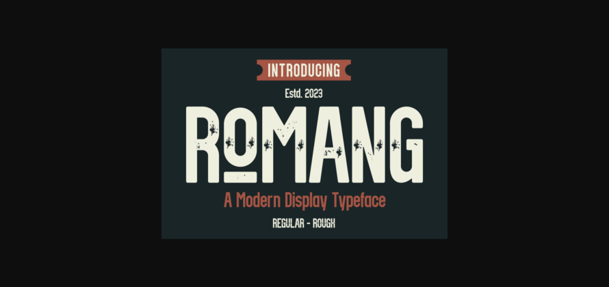 Romang Font Poster 3