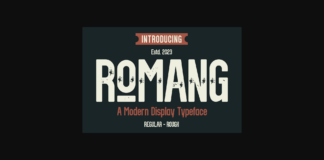 Romang Font Poster 1