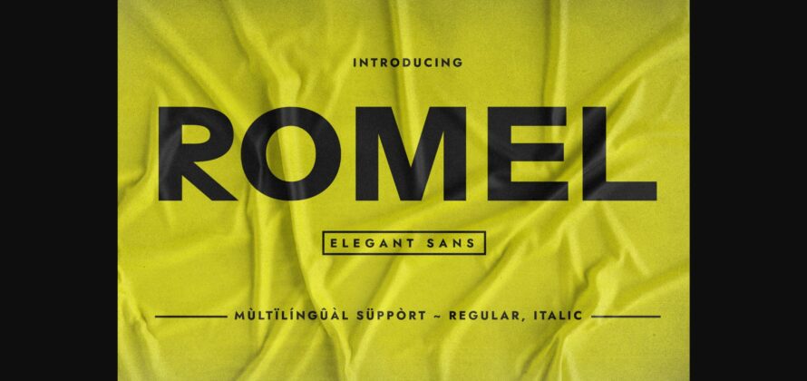 Romel Font Poster 3