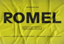Romel Font Romel Font Poster 1
