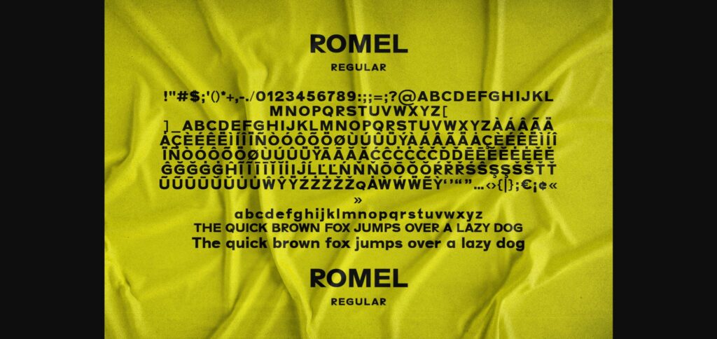 Romel Font Poster 7