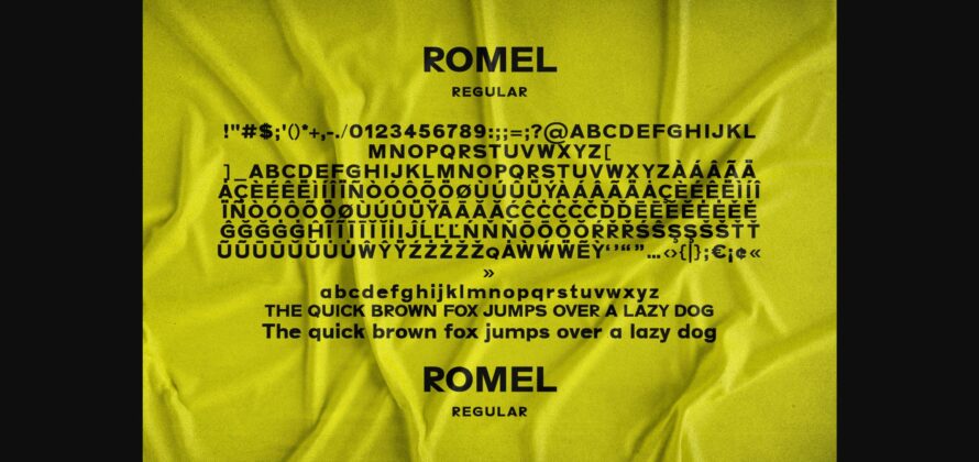 Romel Font Poster 7