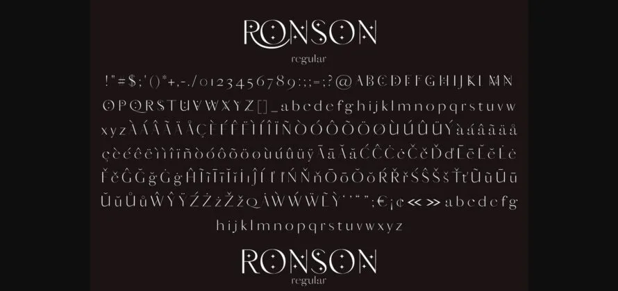 Ronson Font Poster 9