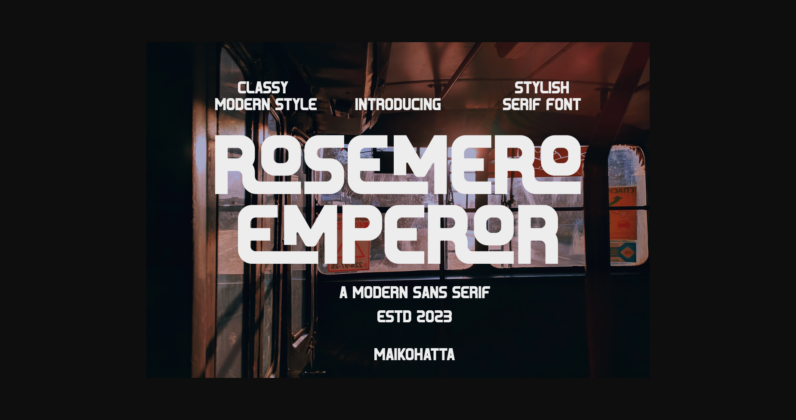 Rosemero Emperor Font Poster 3