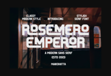 Rosemero Emperor Font Poster 1